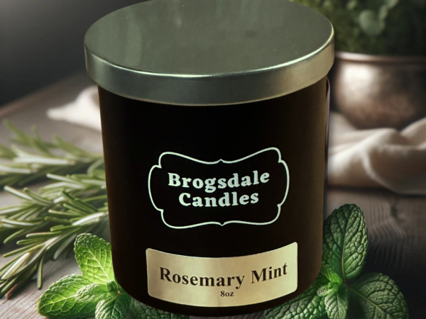Rosemary Mint Scented Jar Candle
