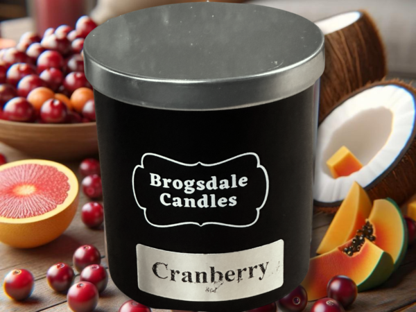 Cranberry Scented Jar Candle
