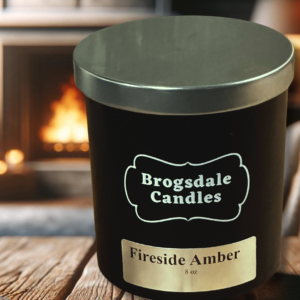Fireside Amber Scented Jar Candle