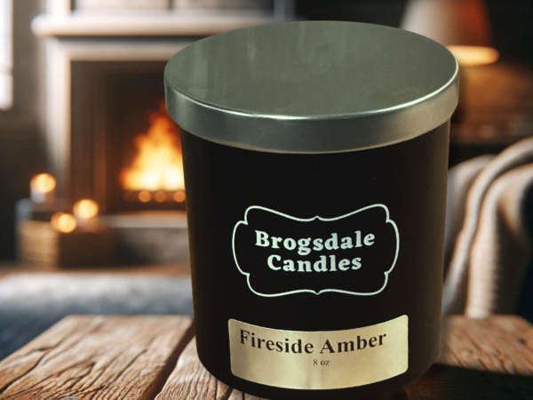 Fireside Amber Scented Jar Candle
