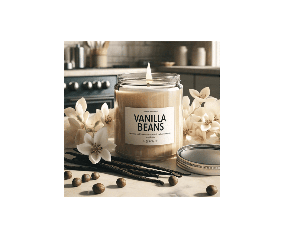 Vanilla Scented Wooden Wick Candles: Crackling, Long-Lasting & Calm